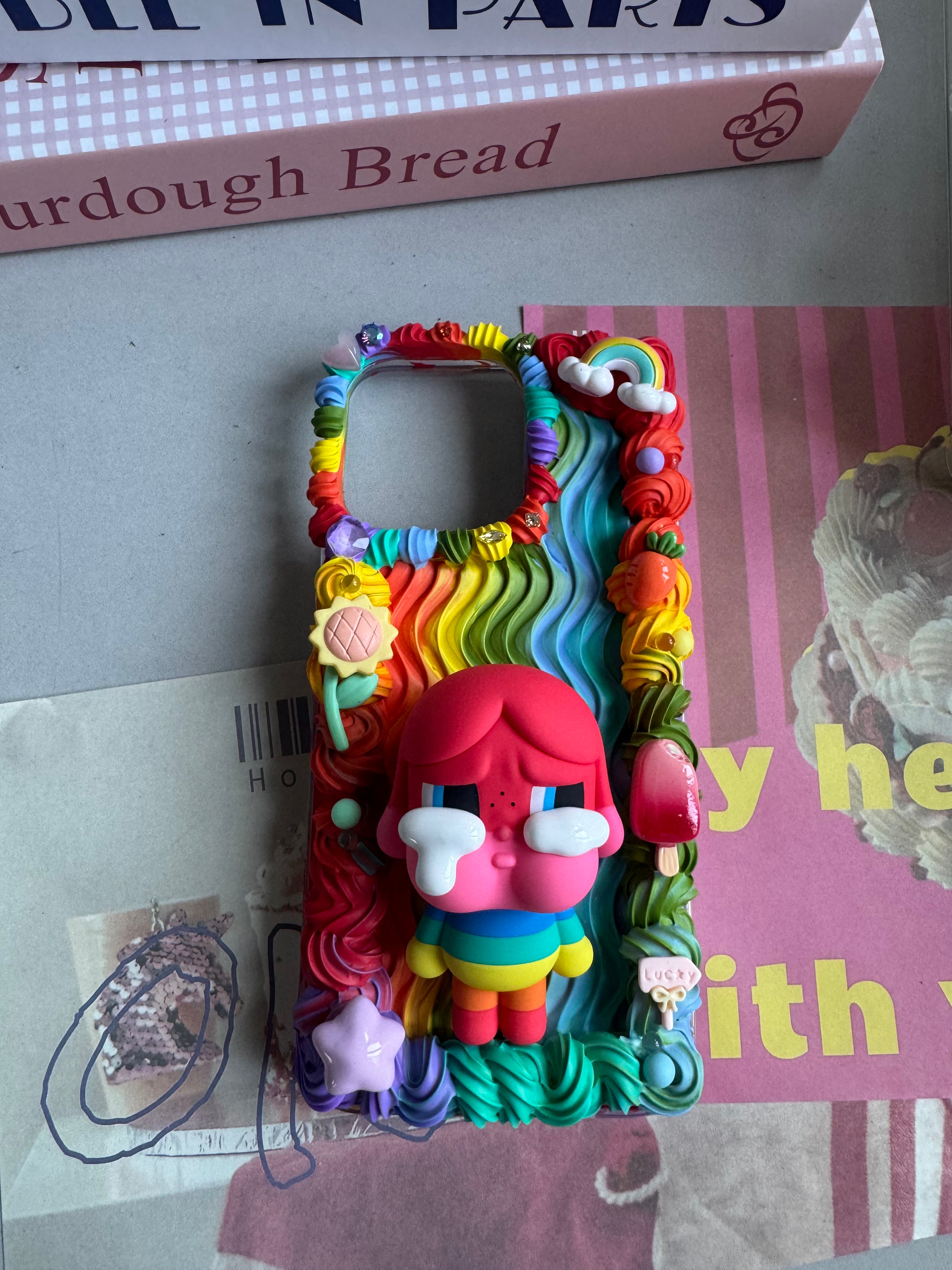Cry Baby DIY Cream Glue Handmade Phone Case