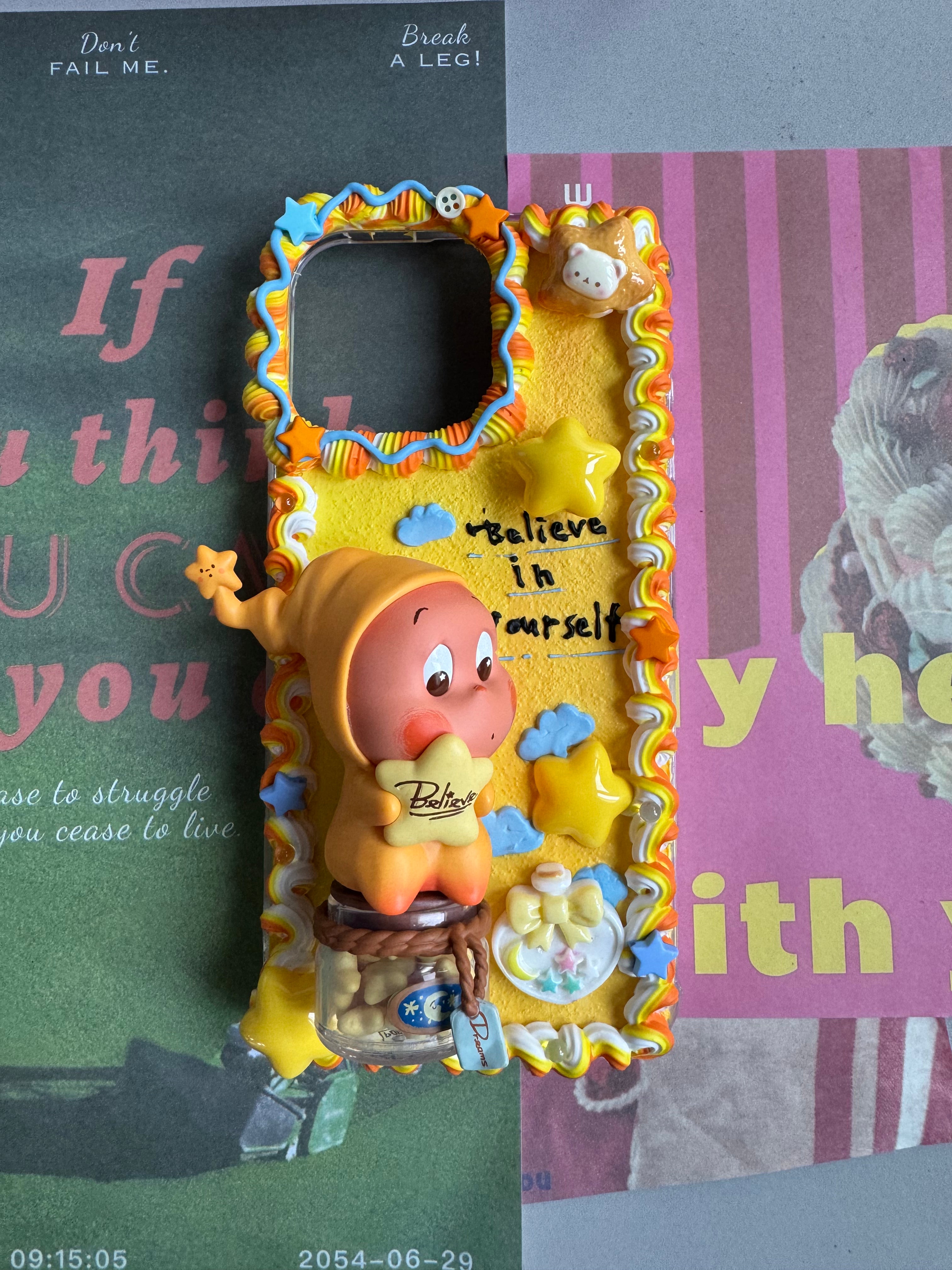 Twinkle Twinkle DIY Cream Glue Handmade Phone Case