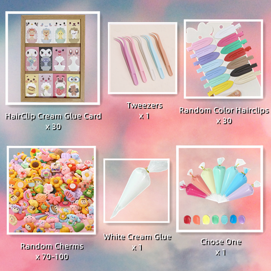 Cream Glue Beginner Package for Hair Clips