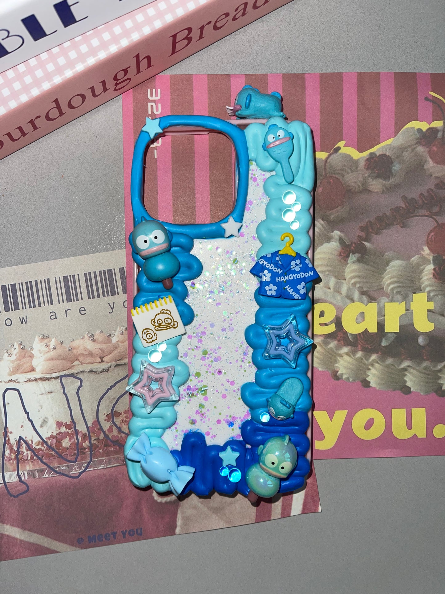 Ugly Fish DIY Cream Glue Handmade Phone Case