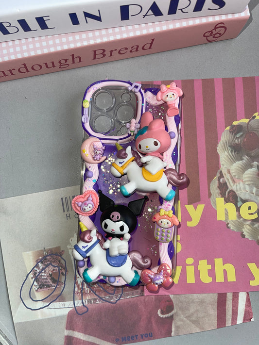 Sanrio DIY Cream Glue Handmade Phone Case