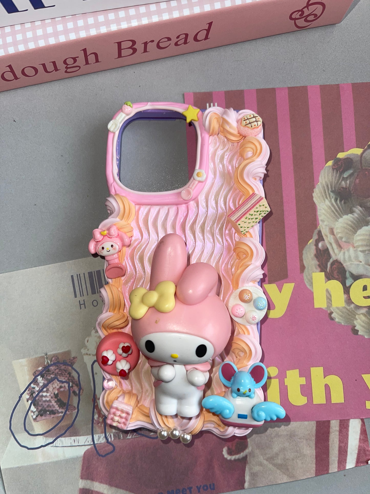 Sanrio DIY Cream Glue Handmade Phone Case