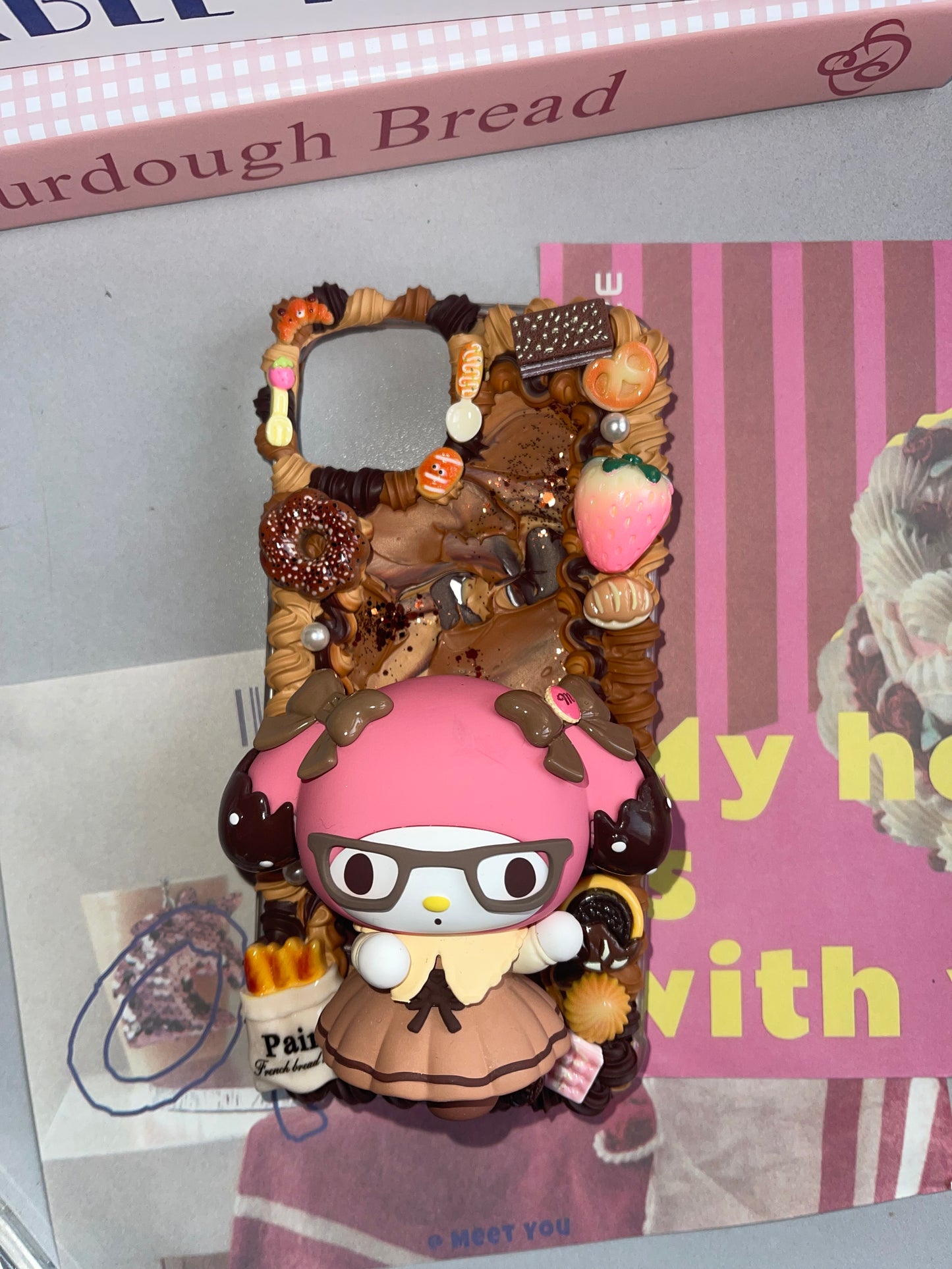 Sanrio DIY Cream Glue Handmade Phone Case