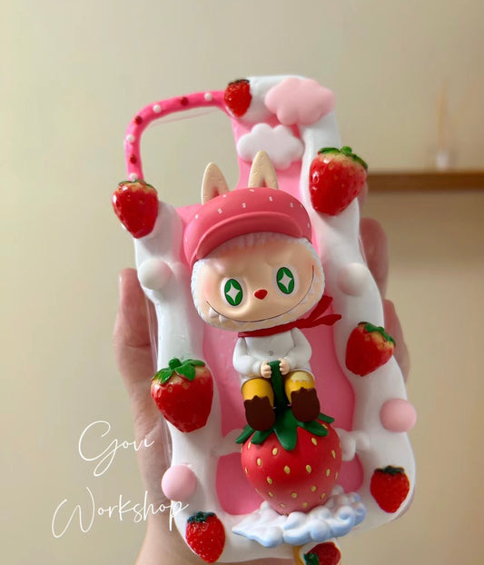 Labubu DIY Cream Glue Handmade Phone Case