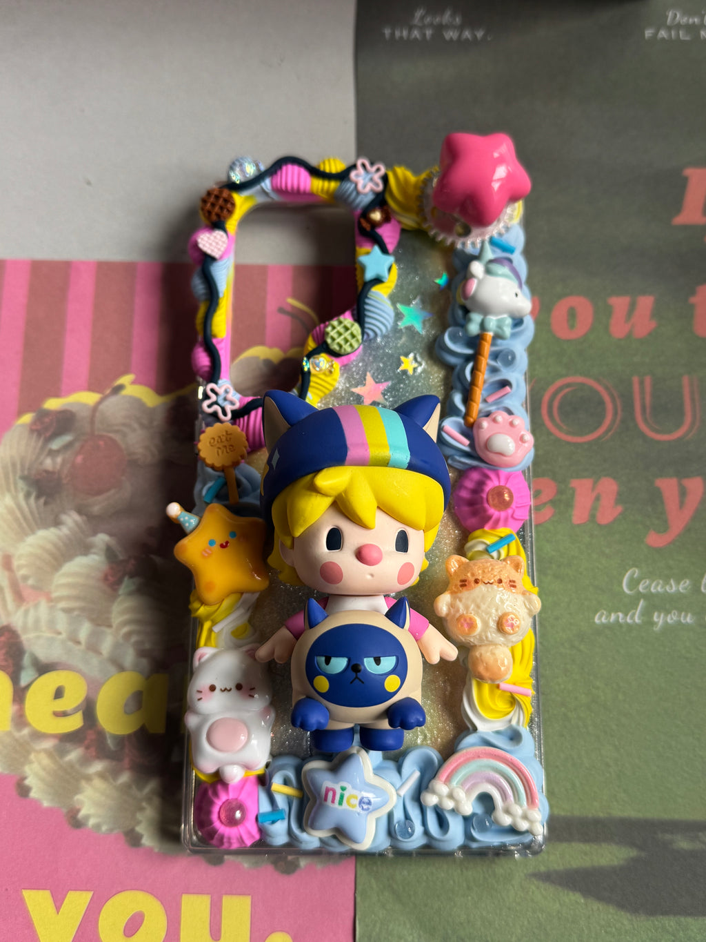 Sweet bean DIY Cream Glue Handmade Phone Case