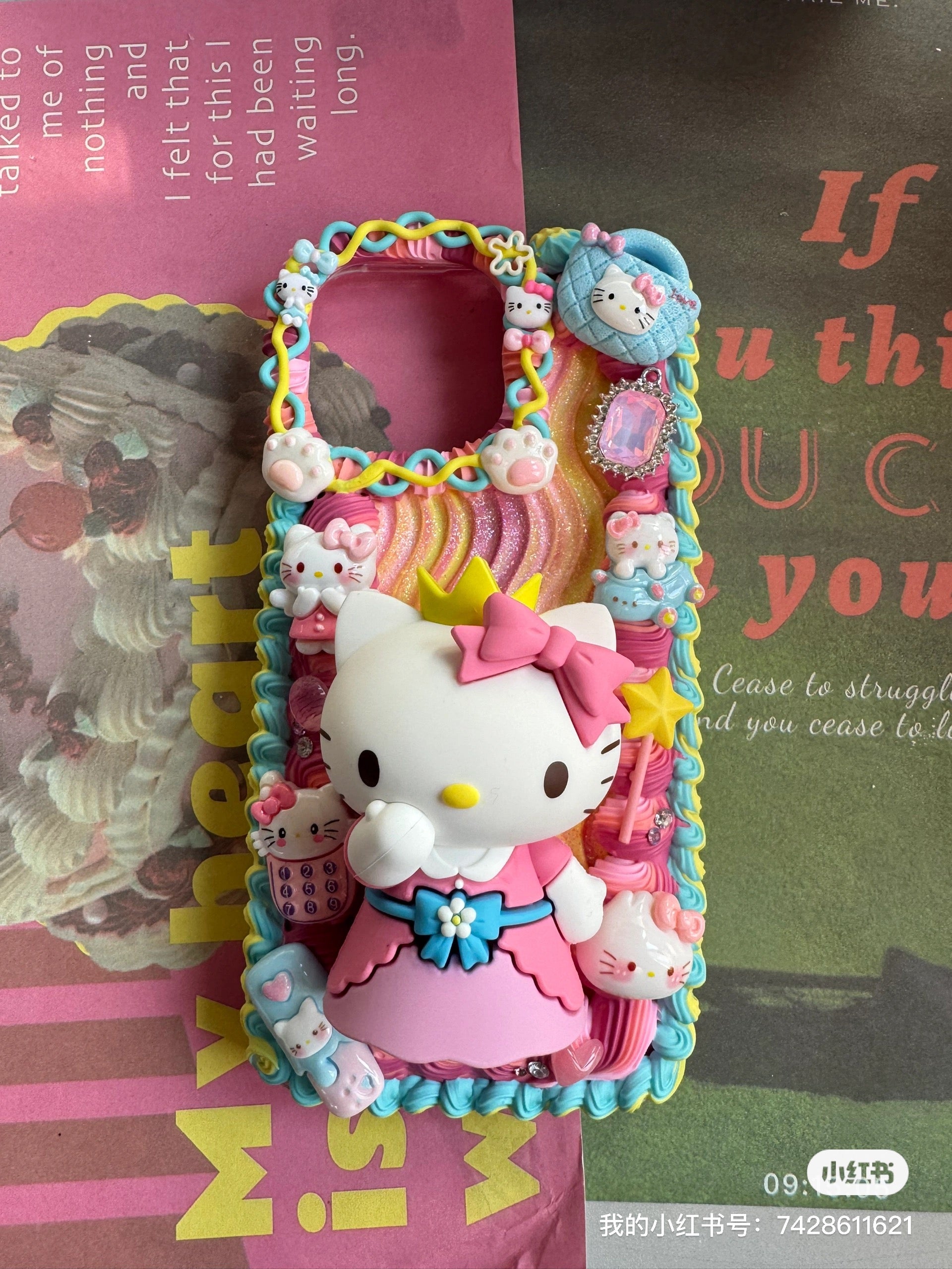 Sanrio Family (Figures) DIY Cream Glue Handmade Phone Case