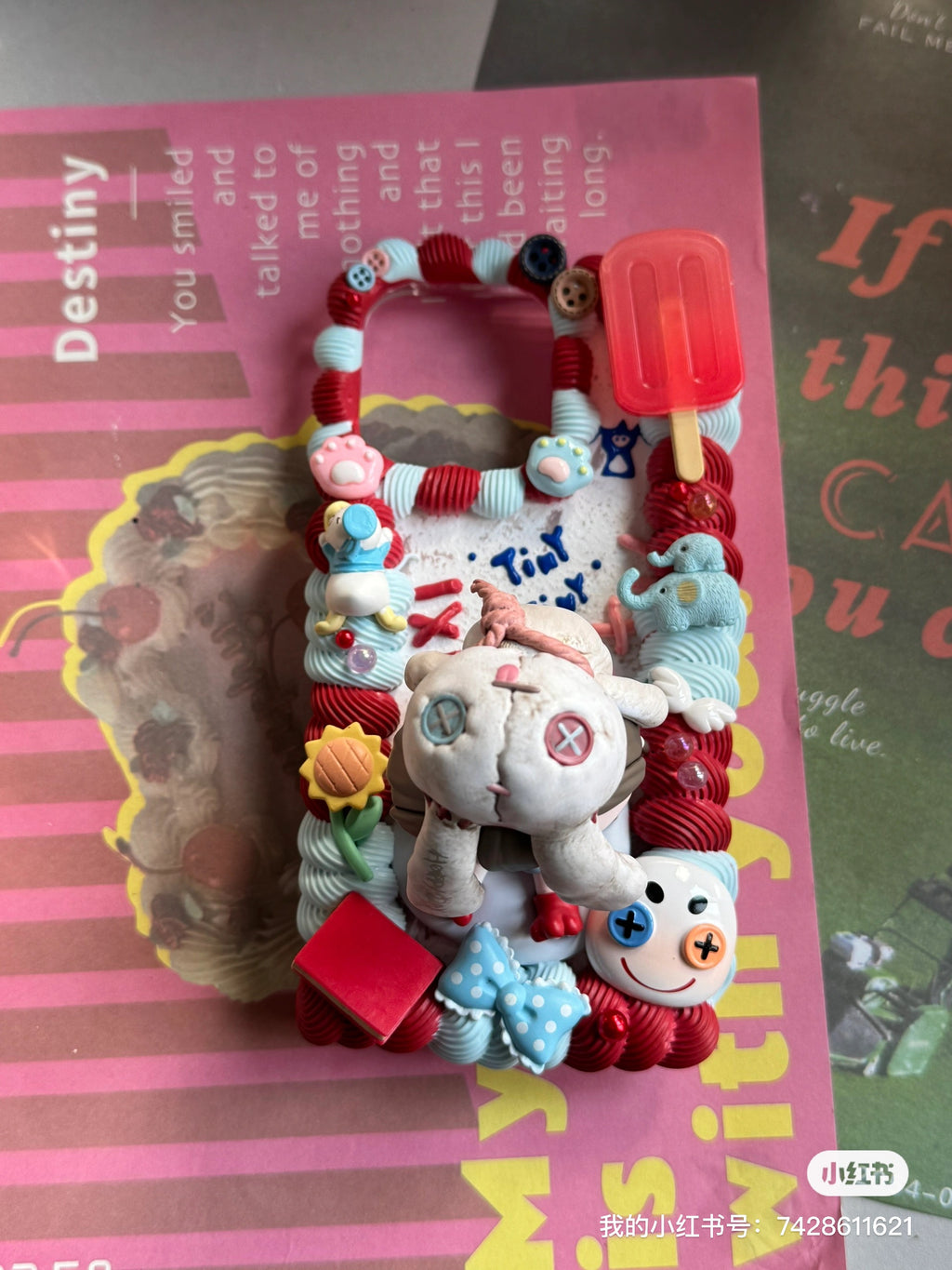 Tiny Tiny DIY Cream Glue Handmade Phone Case