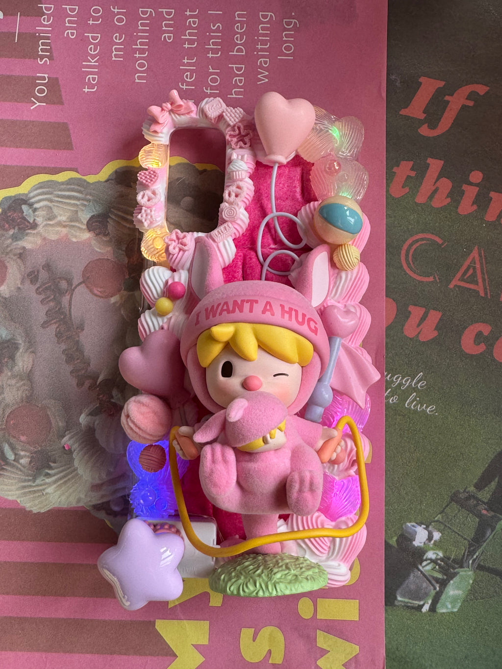Sweet bean DIY Cream Glue Handmade Phone Case