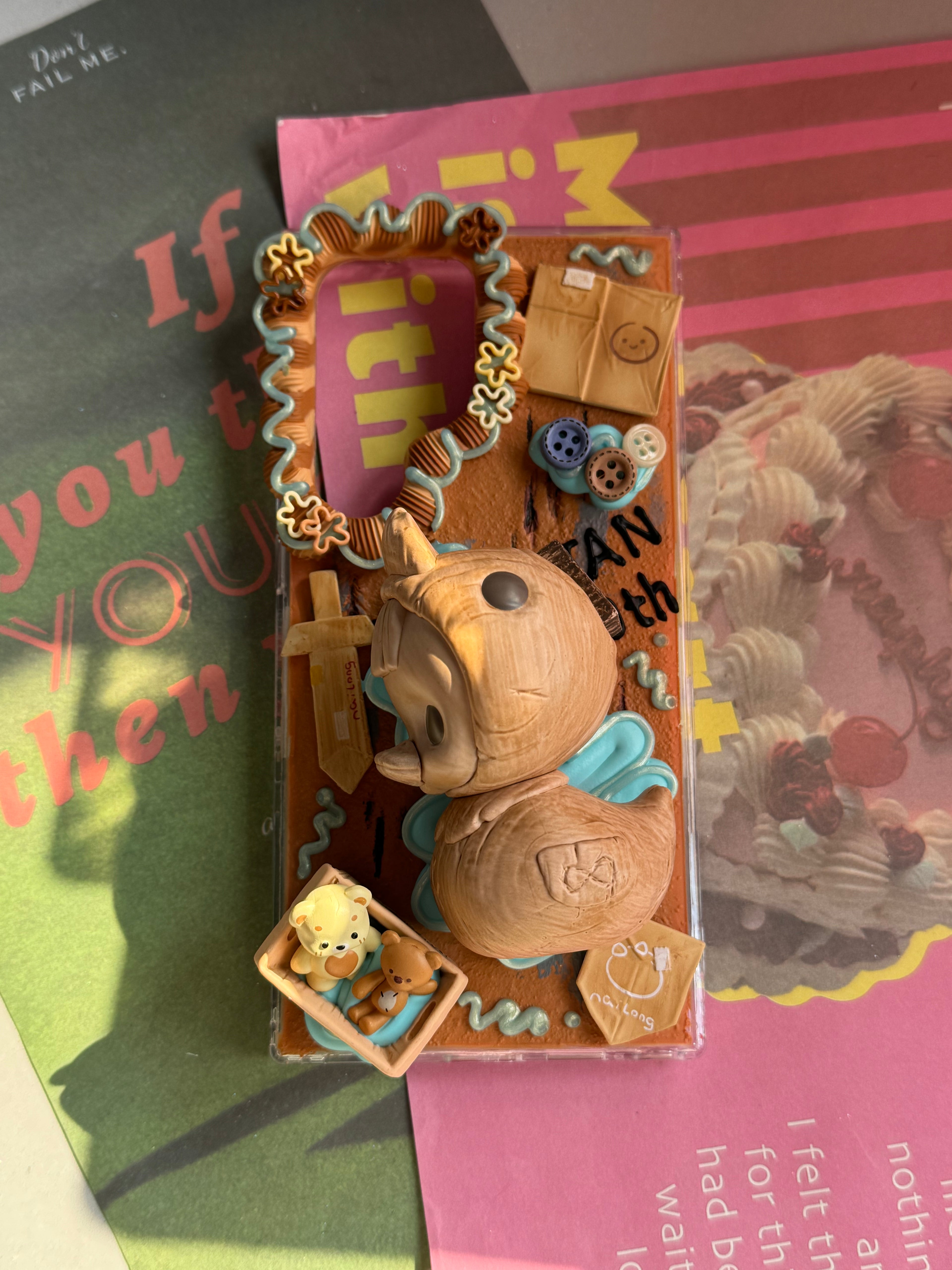 Tiny Tiny DIY Cream Glue Handmade Phone Case