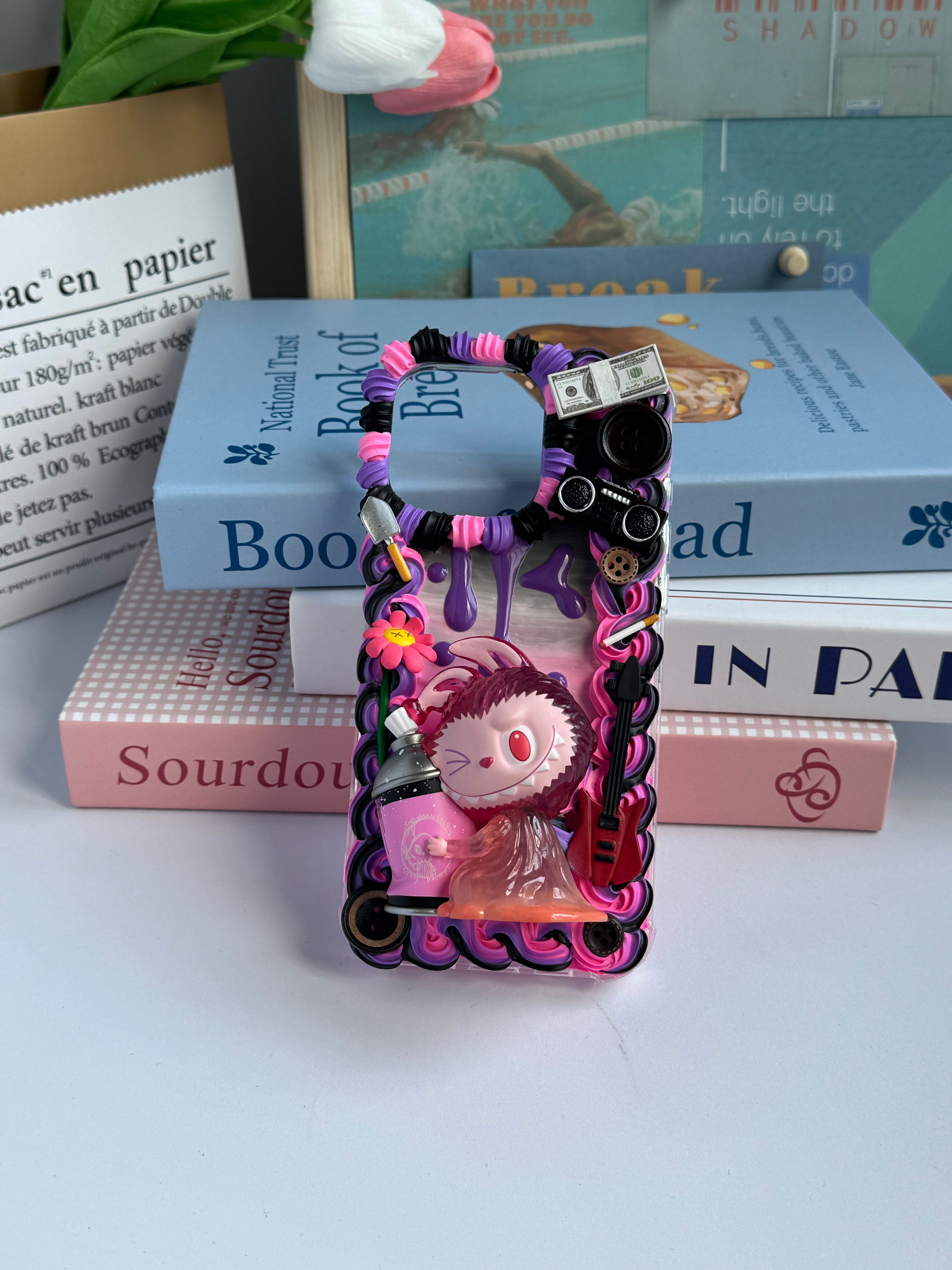 Labubu DIY Cream Glue Handmade Phone Case