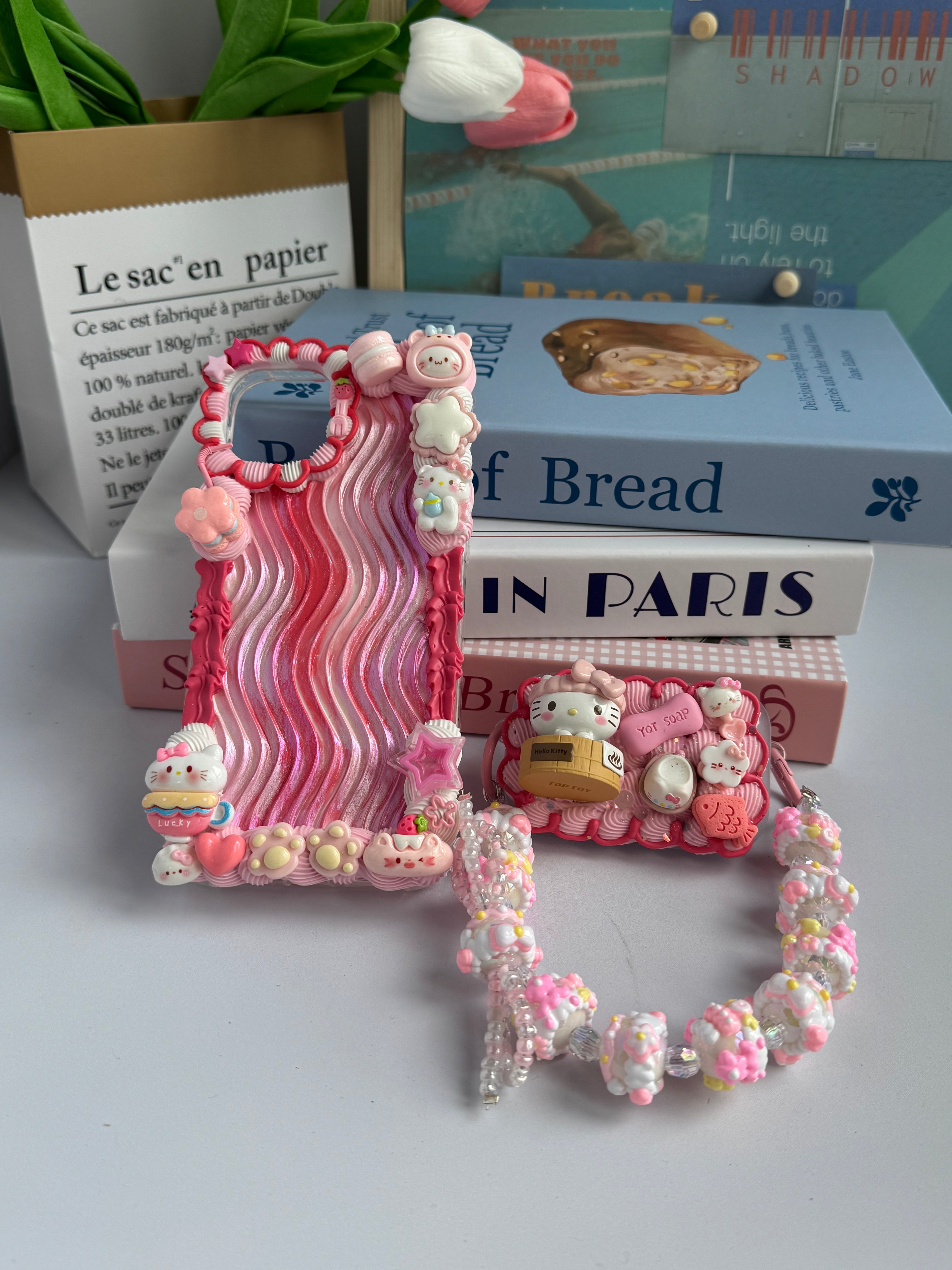 Sanrio Family (Charms) DIY Cream Glue Handmade Phone Case