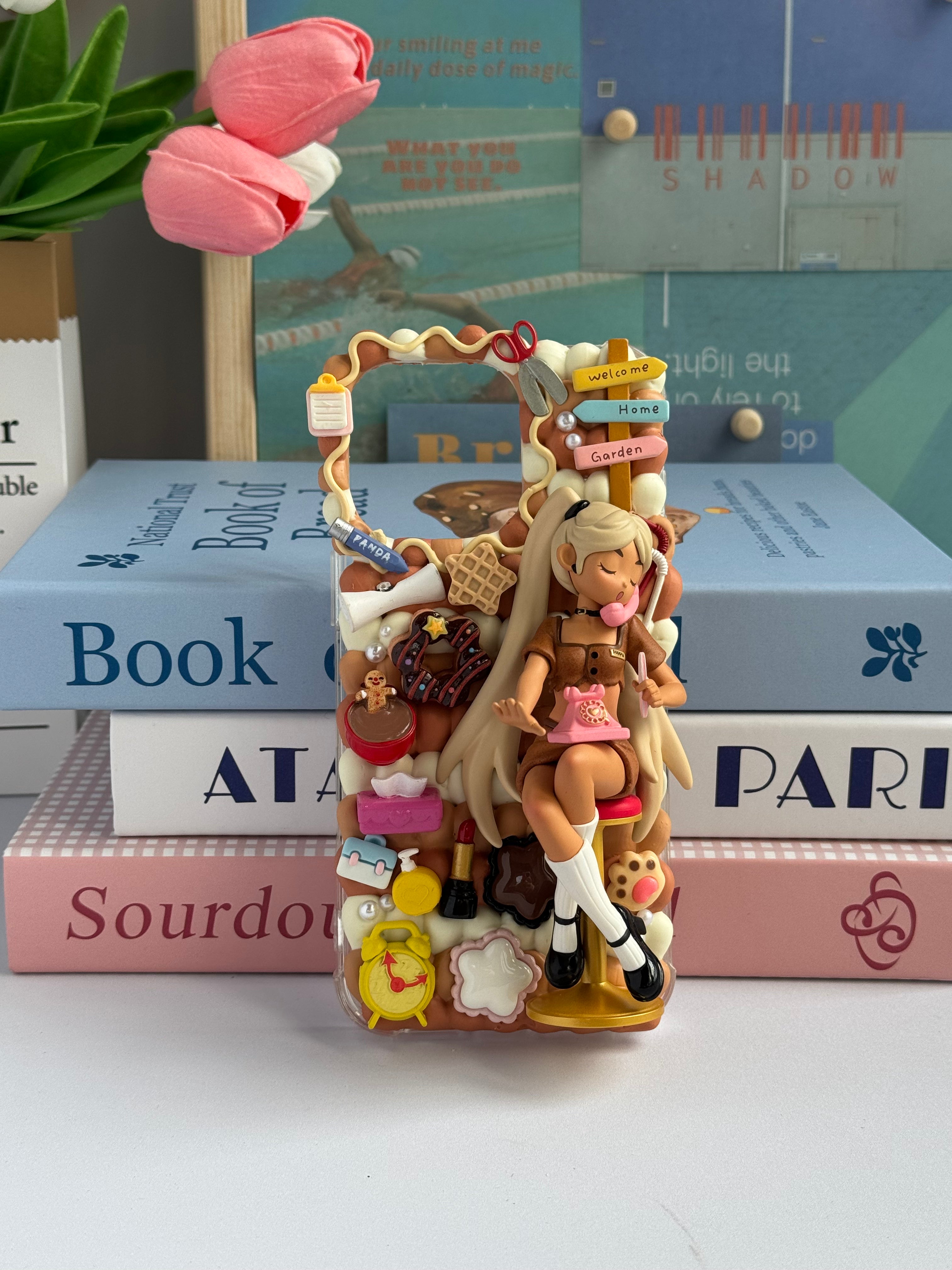 POP MART PEACH ROIT"Rush Hour"DIY Decon case for ALL phone modle