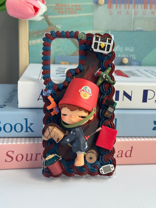 Labubu DIY Cream Glue Handmade Phone Case