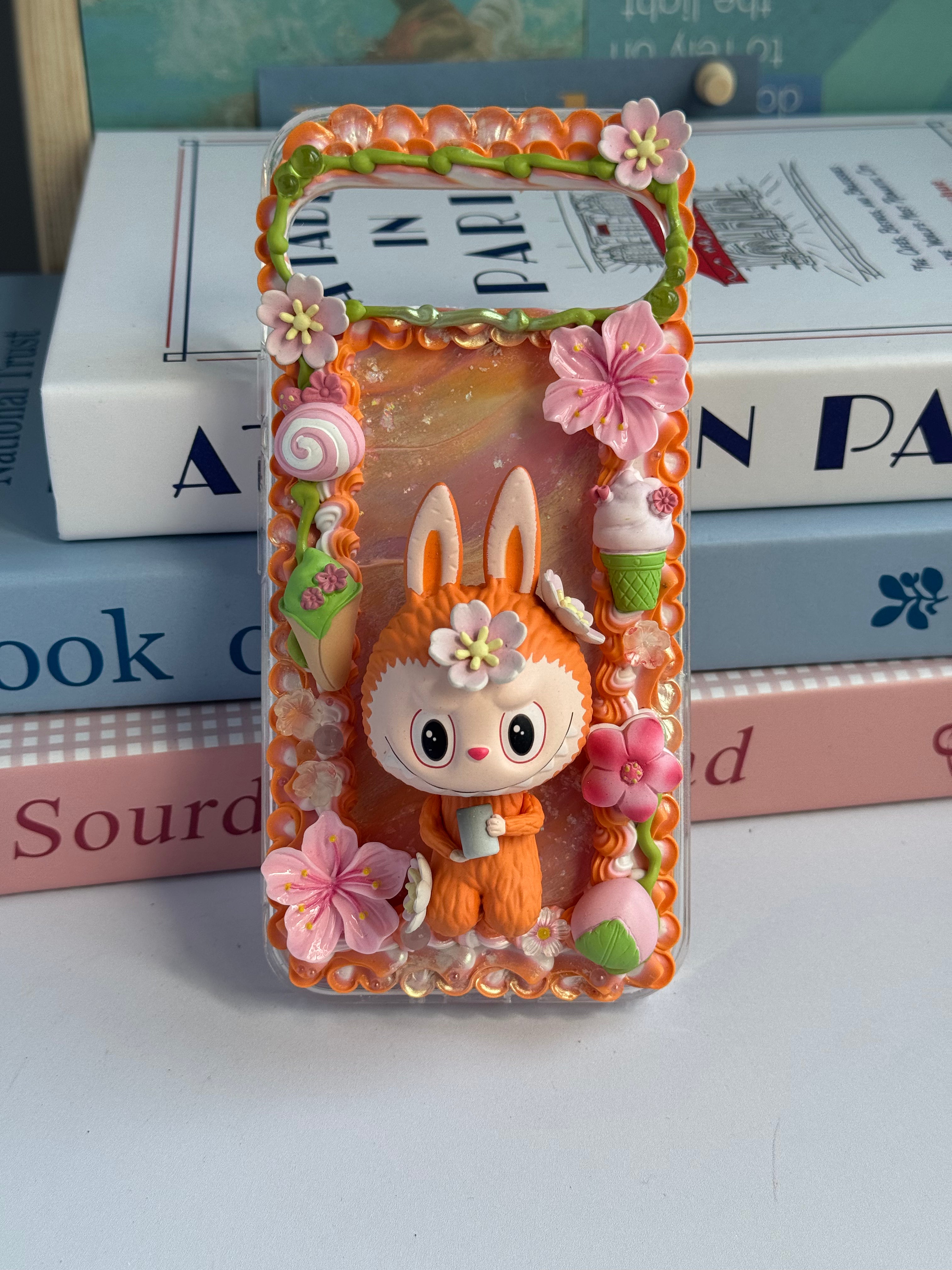 Labubu DIY Cream Glue Handmade Phone Case