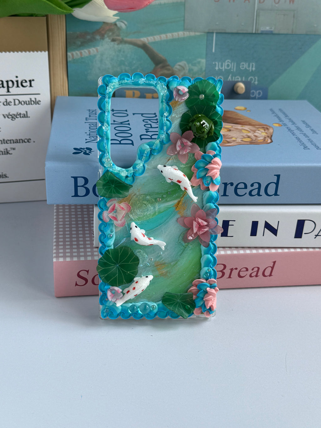 No big doll case (Flowers) DIY Cream Glue Handmade Phone Case