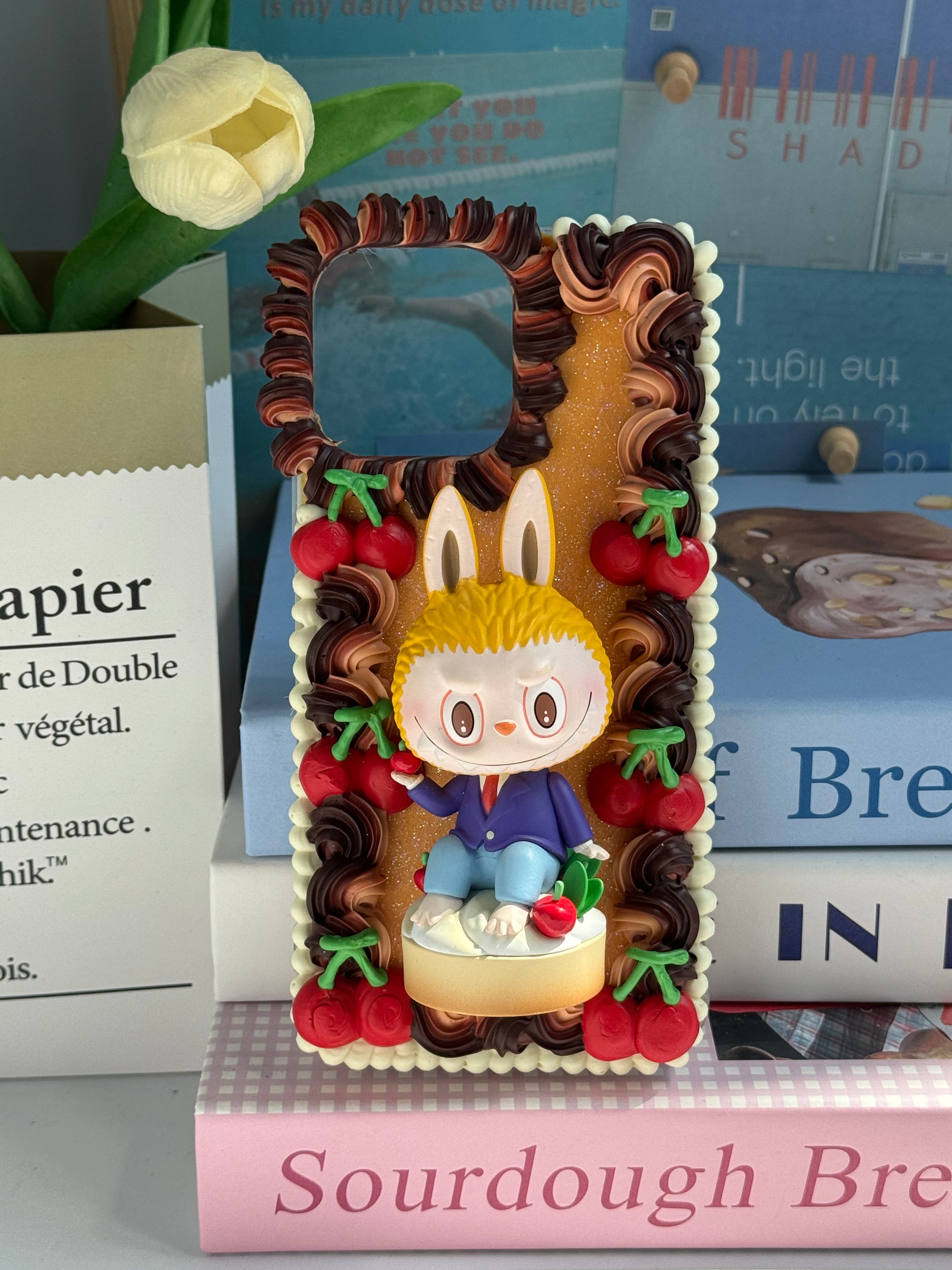 Labubu DIY Cream Glue Handmade Phone Case