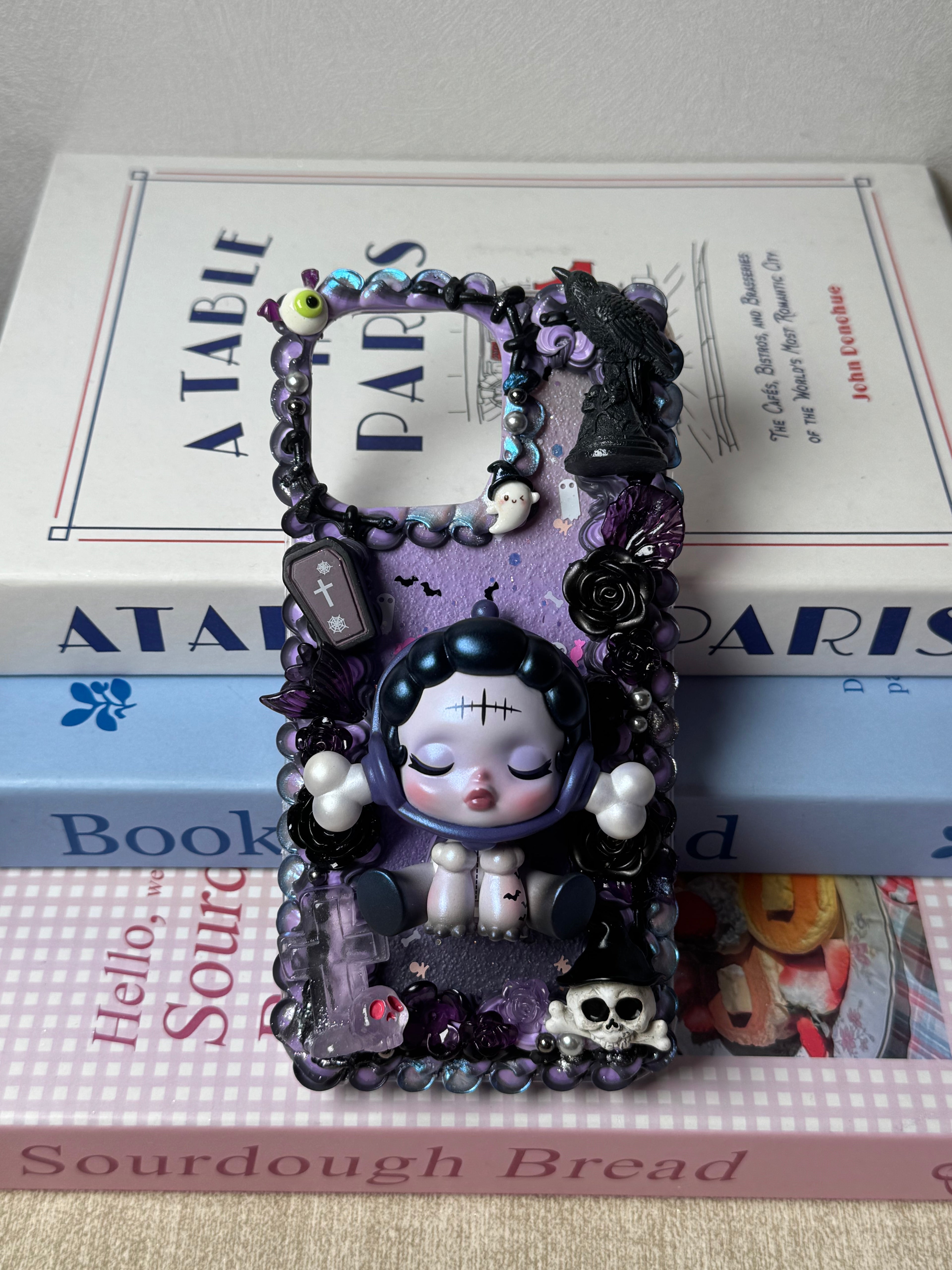 Skull Panda DIY Cream Glue Handmade Phone Case