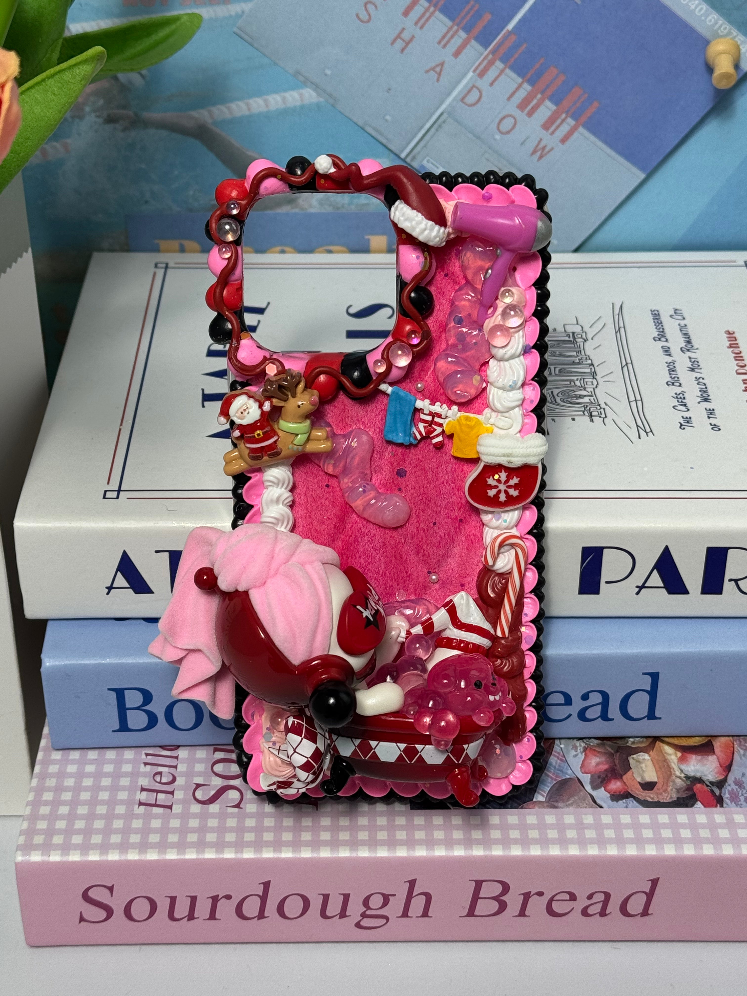 Skull Panda DIY Cream Glue Handmade Phone Case