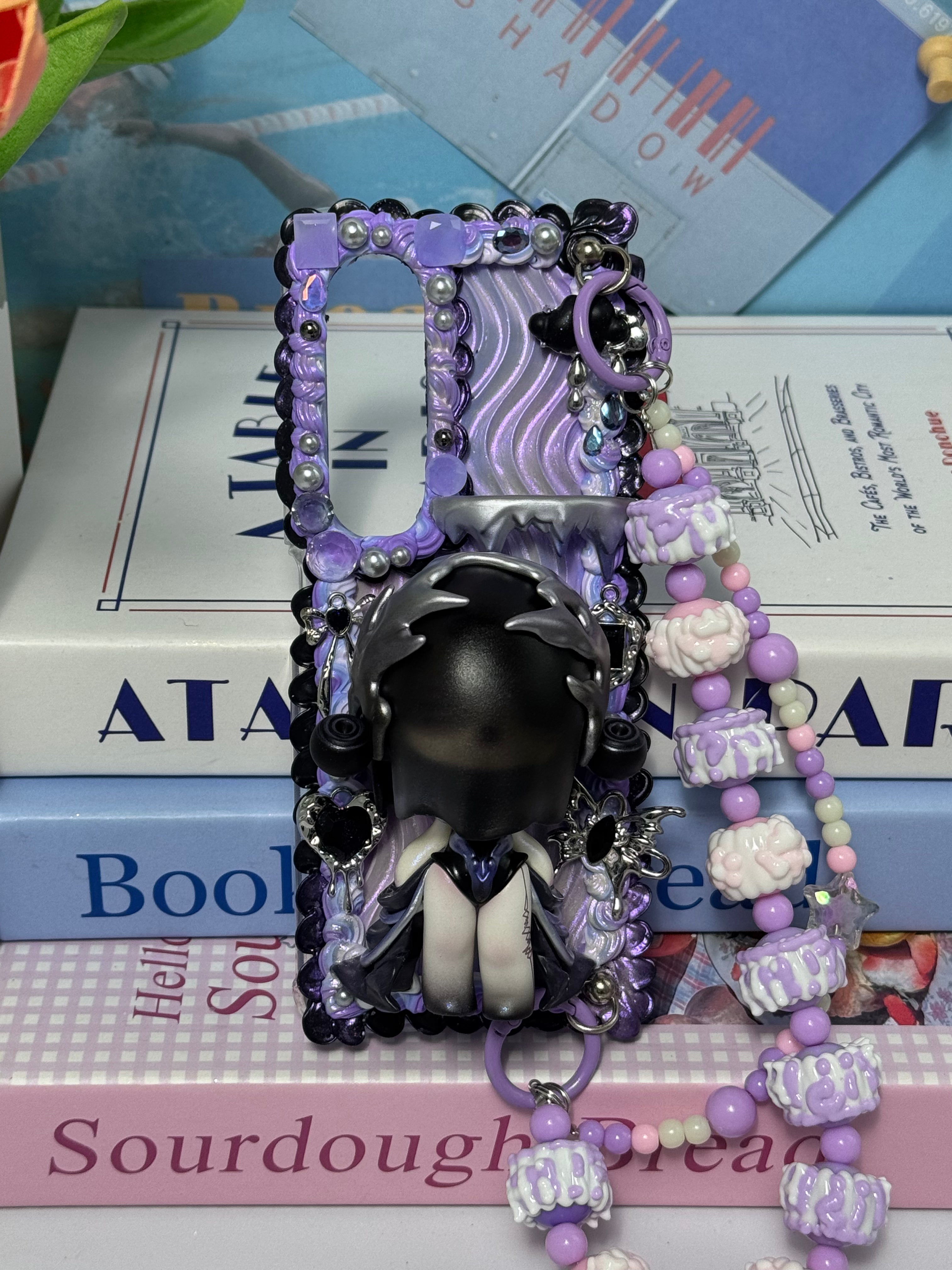 Skull Panda DIY Cream Glue Handmade Phone Case