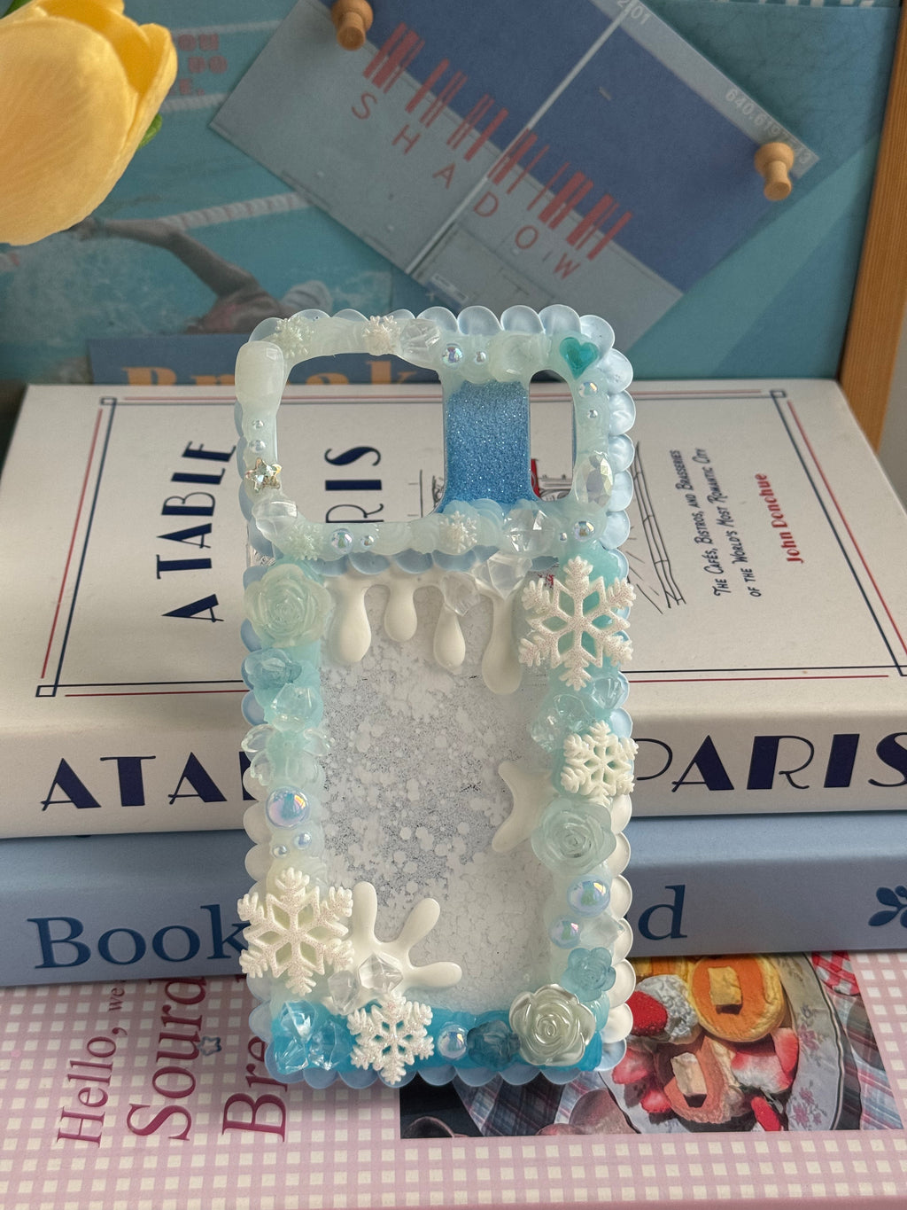 No big doll case (Flowers) DIY Cream Glue Handmade Phone Case