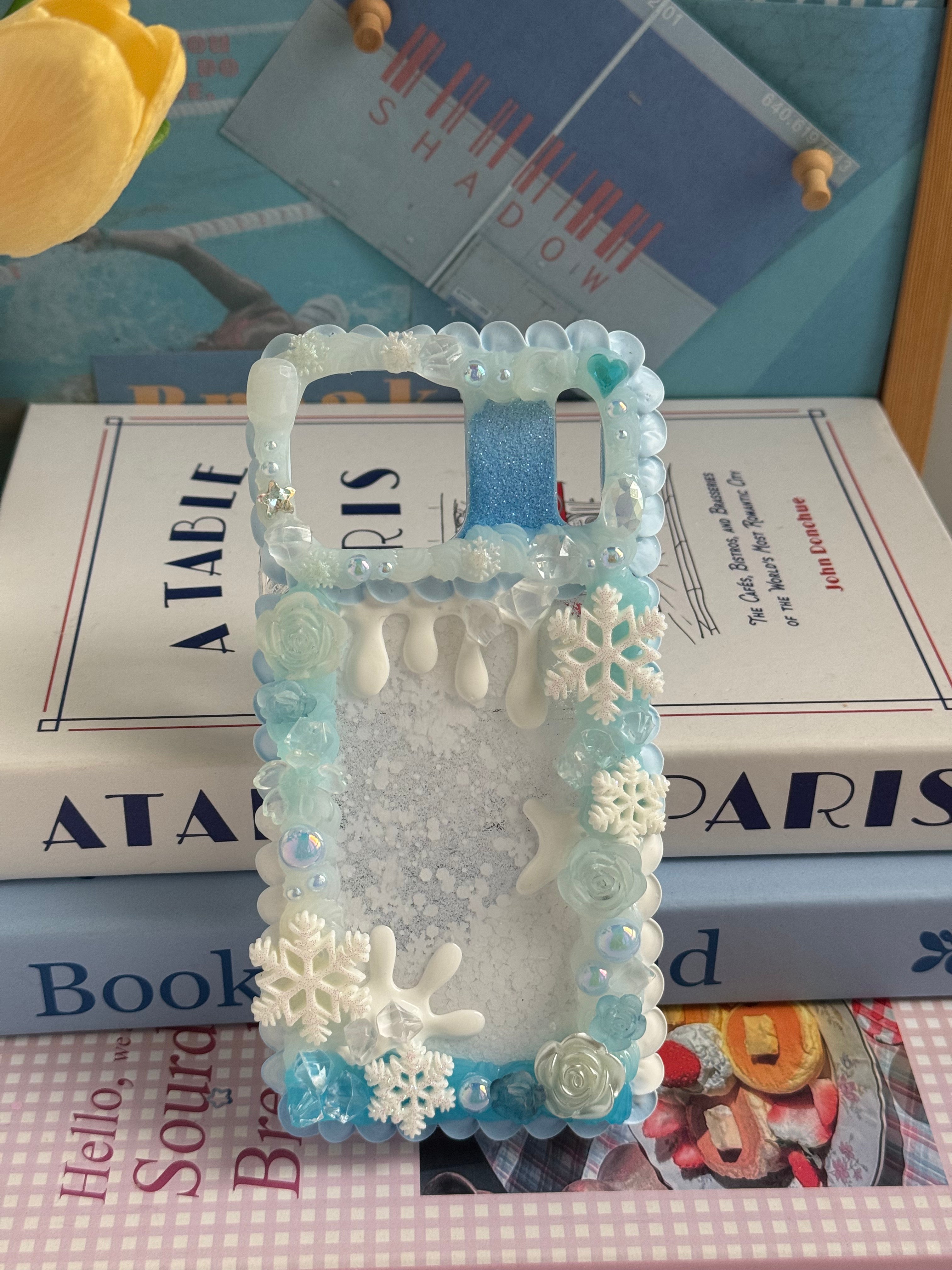 No big doll case (Flowers) DIY Cream Glue Handmade Phone Case