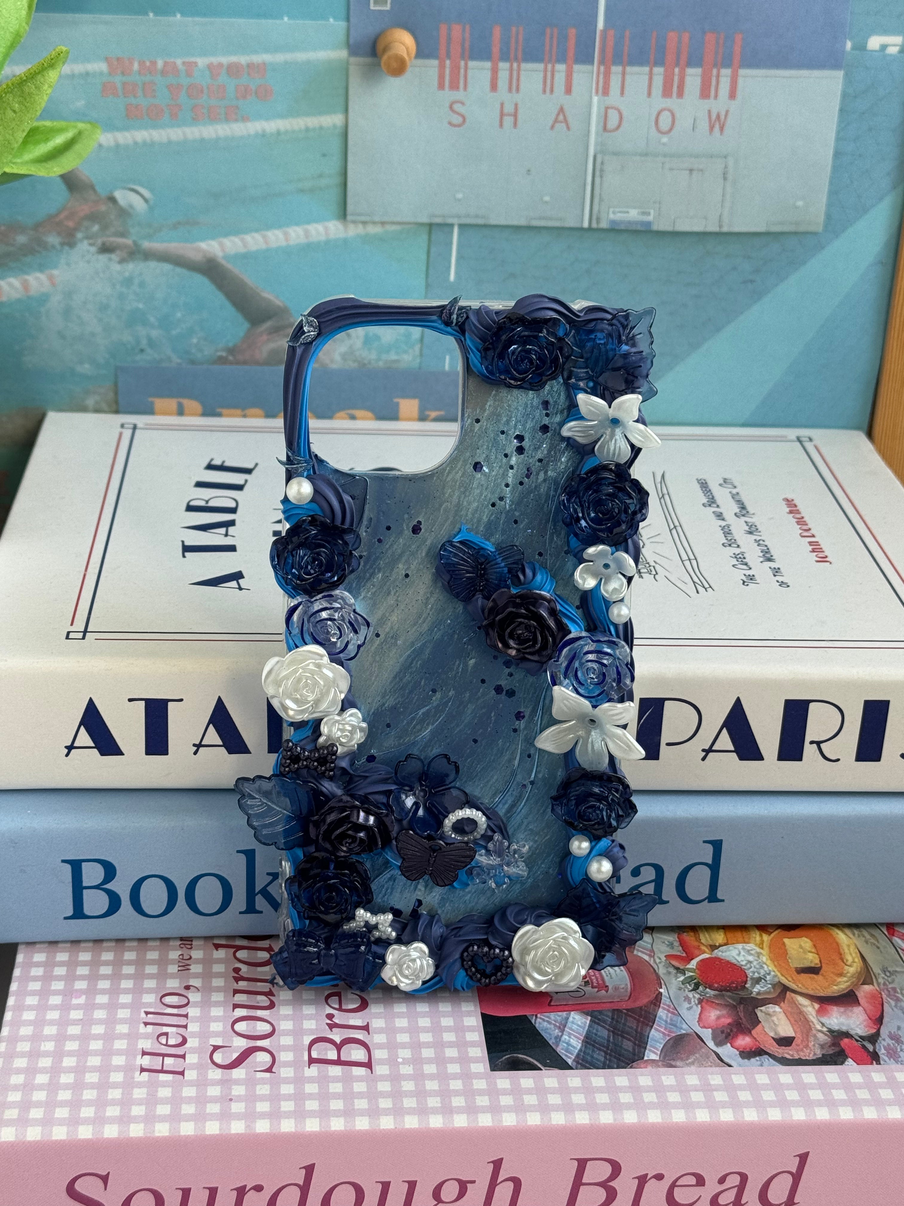No big doll case (Flowers) DIY Cream Glue Handmade Phone Case