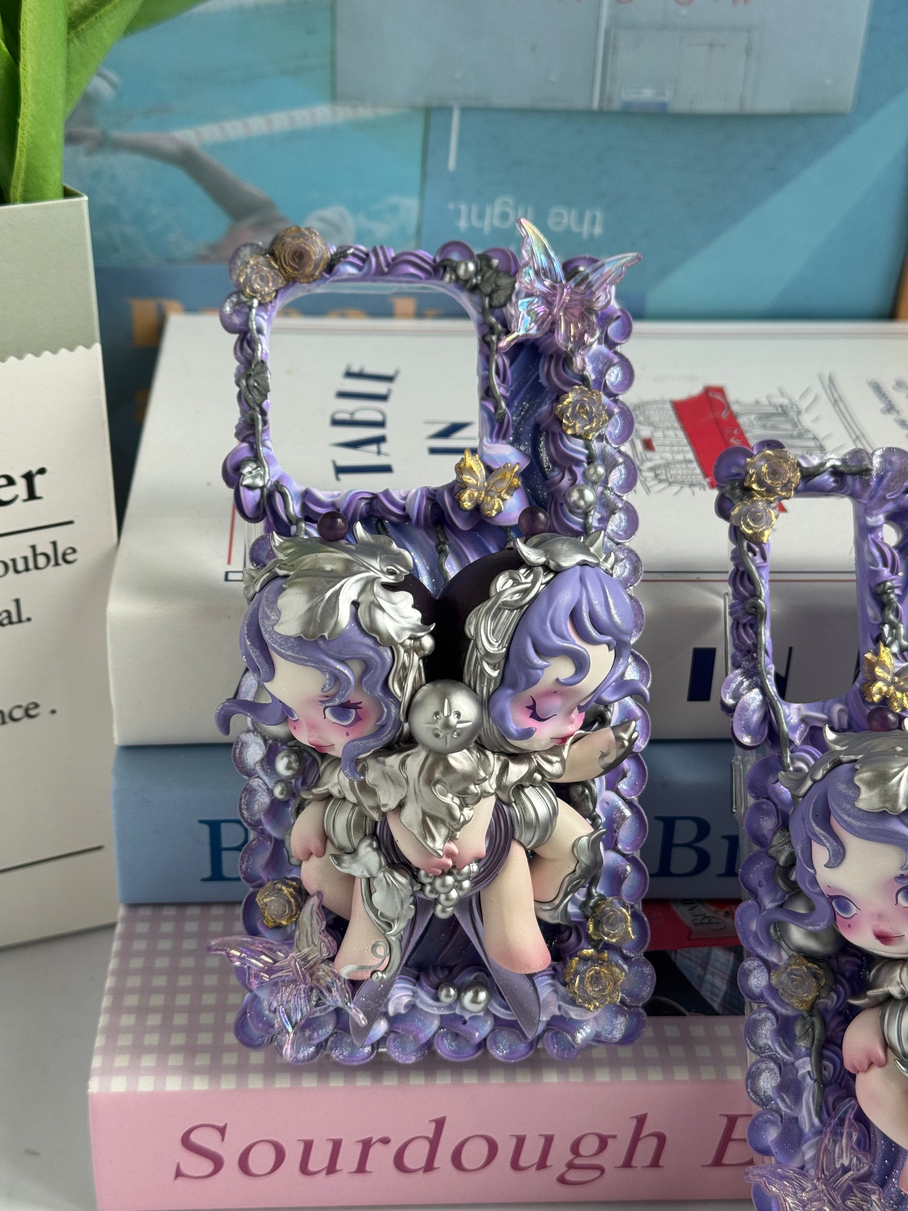 Skull Panda DIY Cream Glue Handmade Phone Case