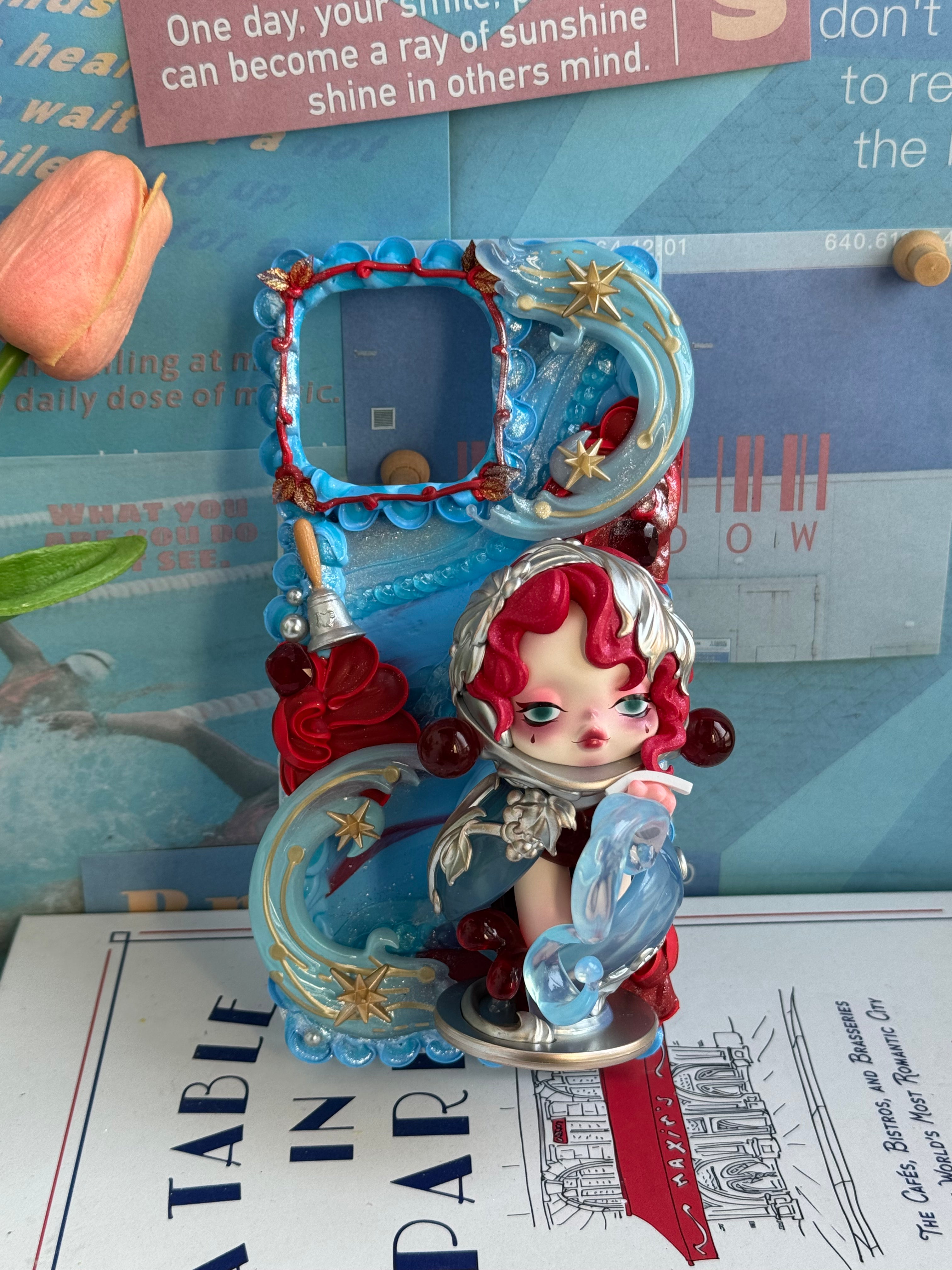 Skull Panda DIY Cream Glue Handmade Phone Case