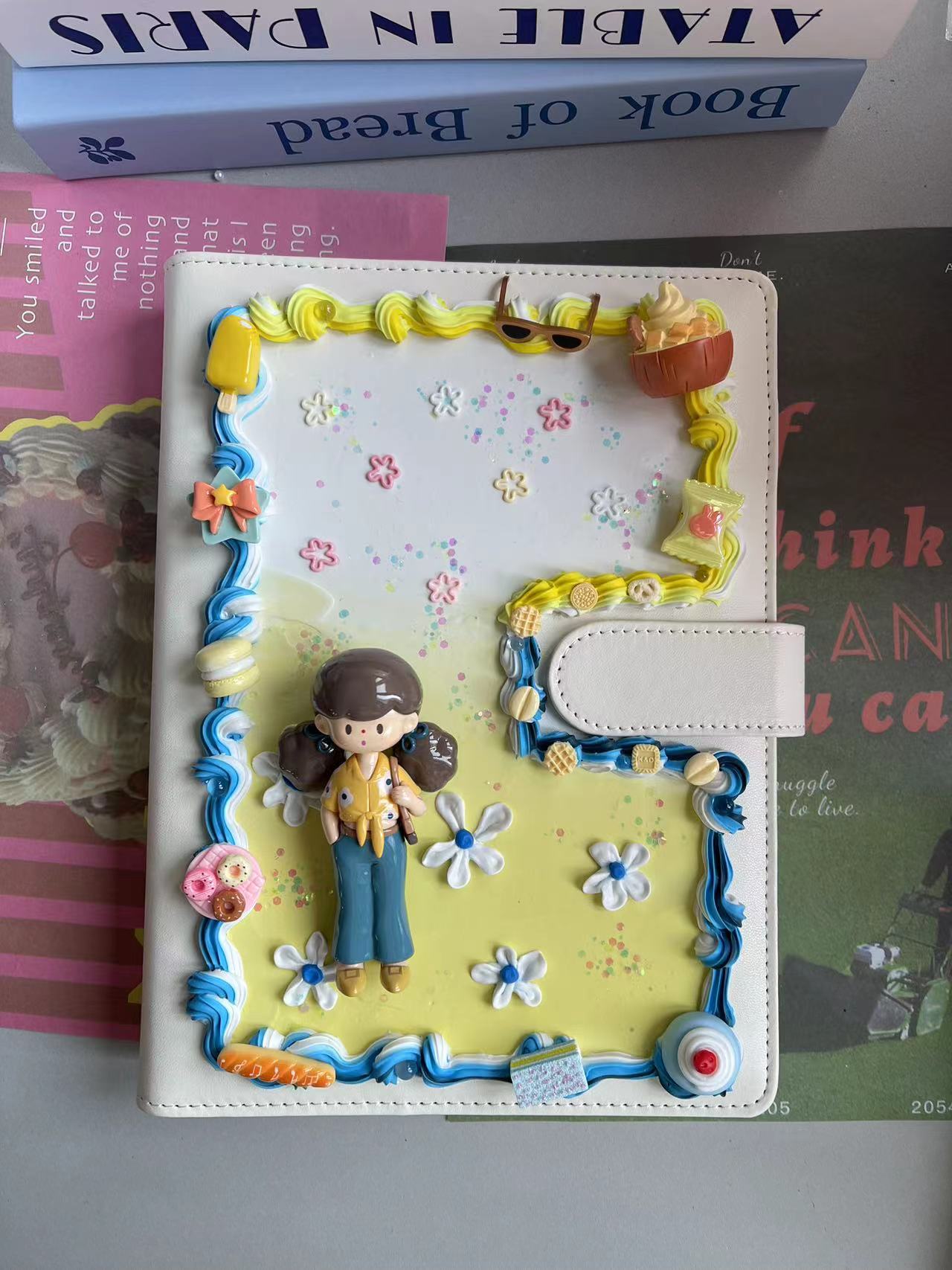 Molinta DIY Cream Glue Handmade A5 Notebook