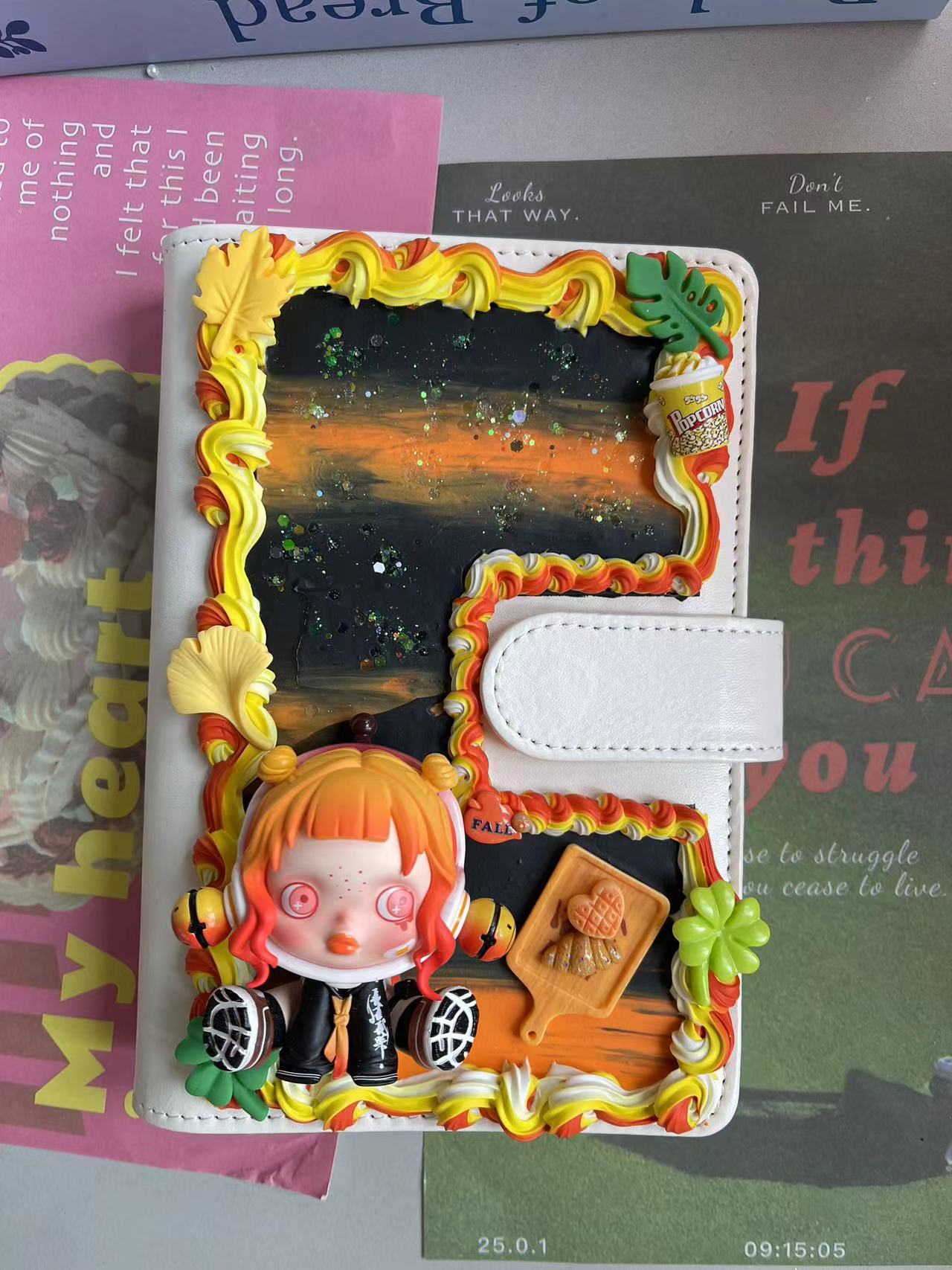 SP DIY Cream Glue Handmade A6 Notebook