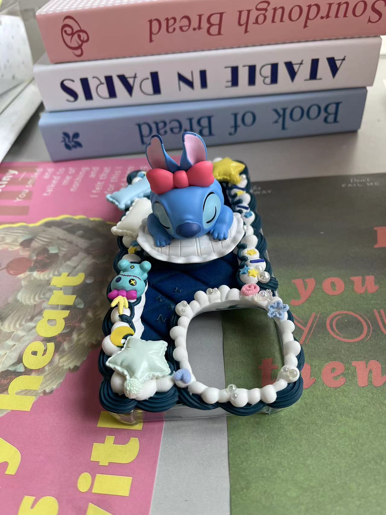 Stitch DIY Cream Glue Handmade Phone Case
