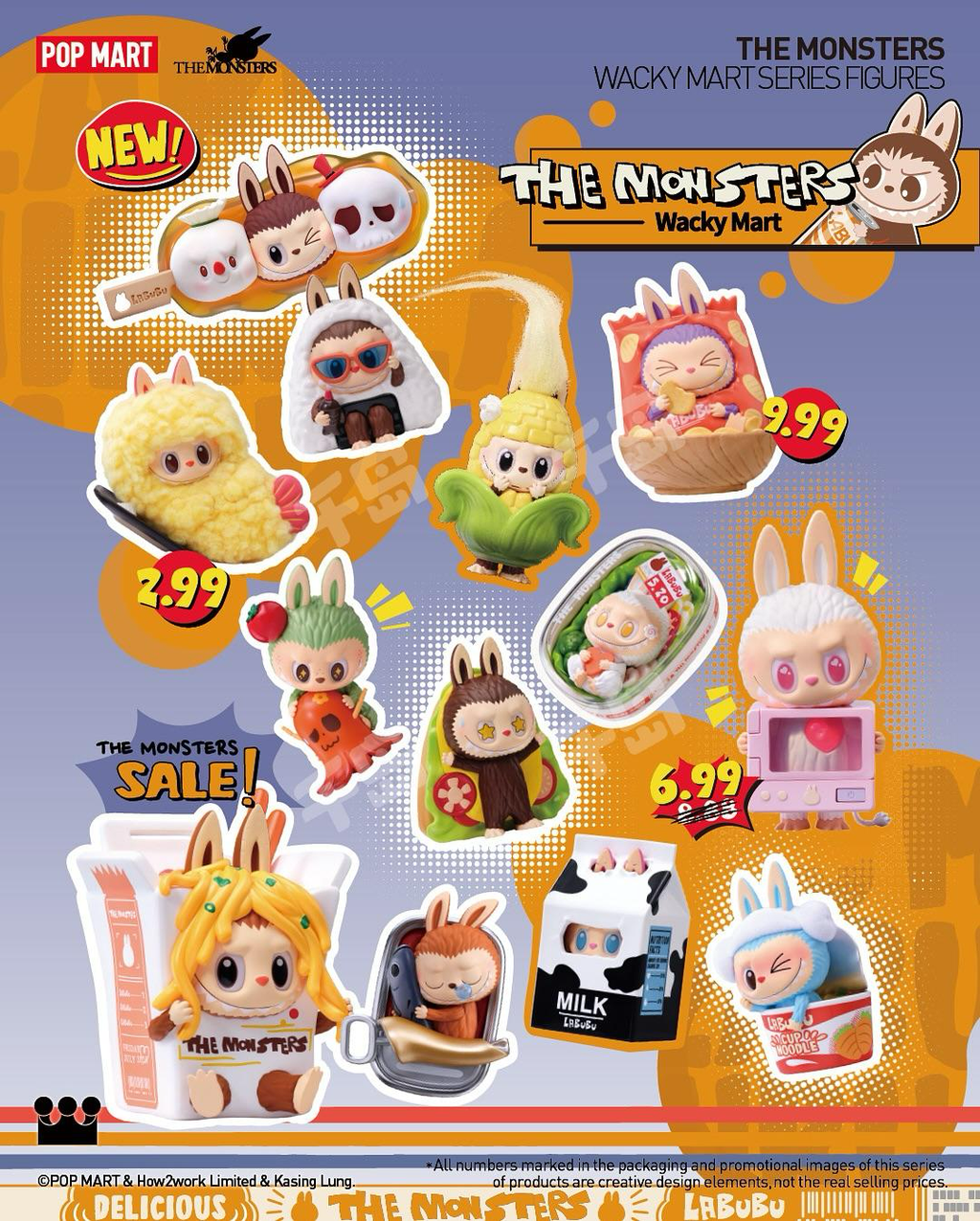 THE MONSTERS Wacky Mart Series Blind Box