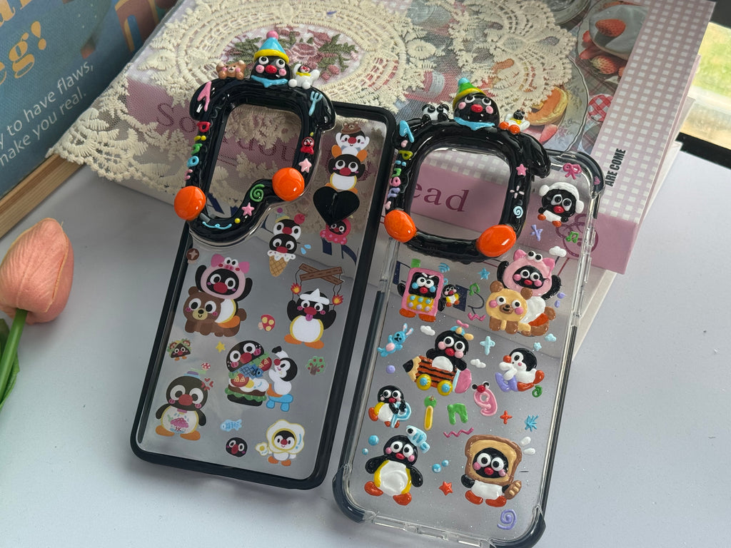 DIY Hand Painted Cream Glue Handmade Phone Case