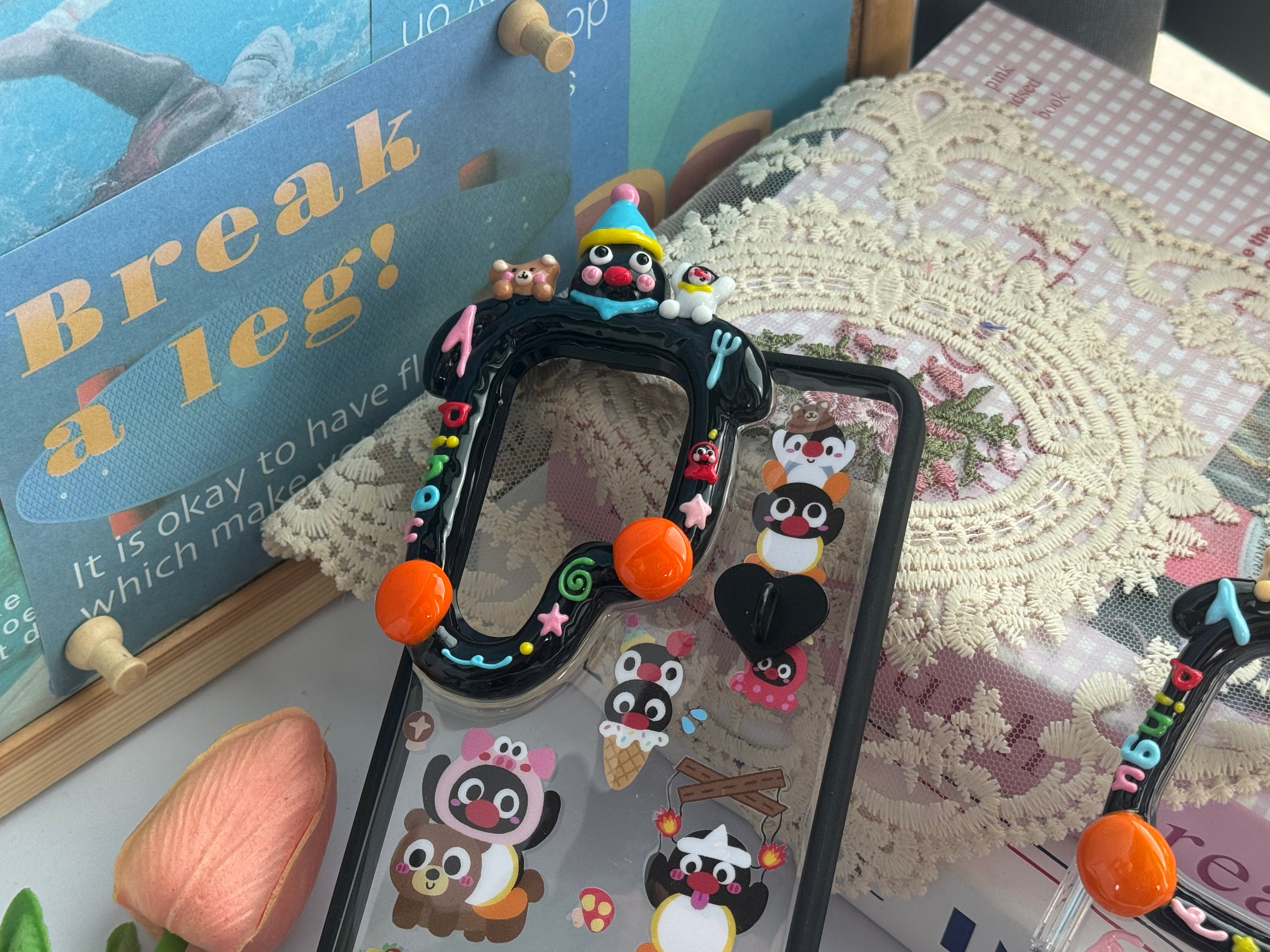 DIY Hand Painted Cream Glue Handmade Phone Case