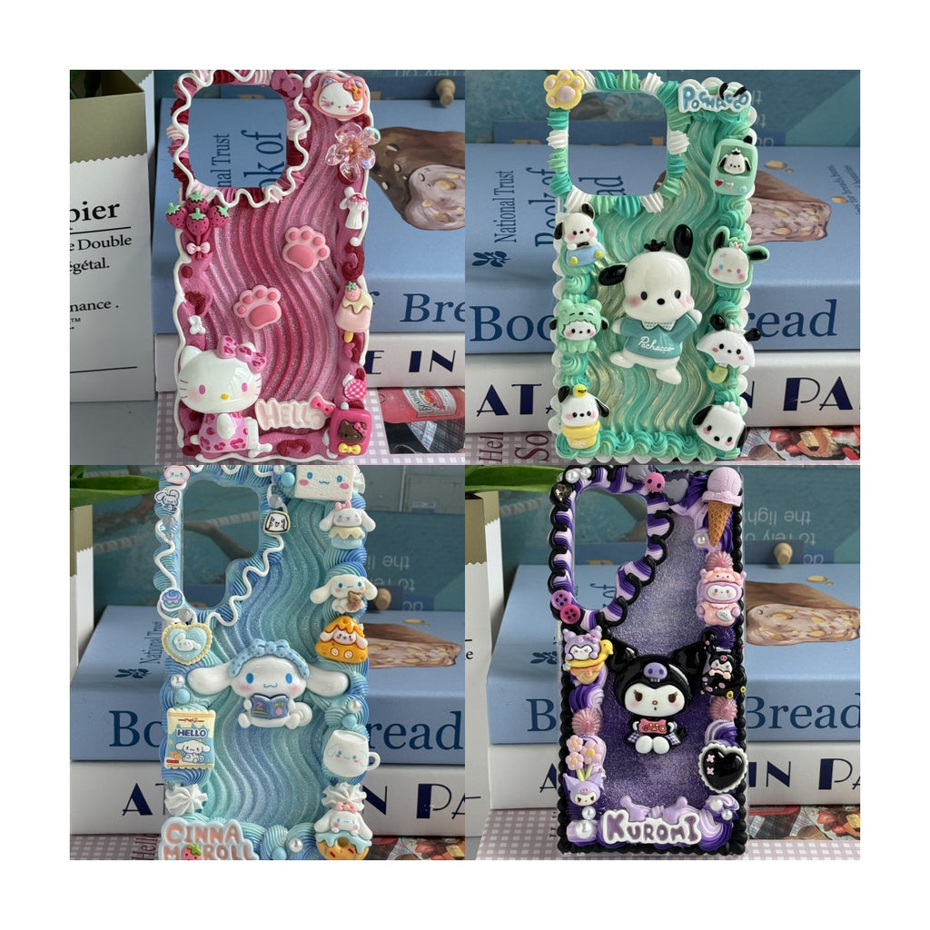 Sanrio Family (Charms) DIY Cream Glue Handmade Phone Case